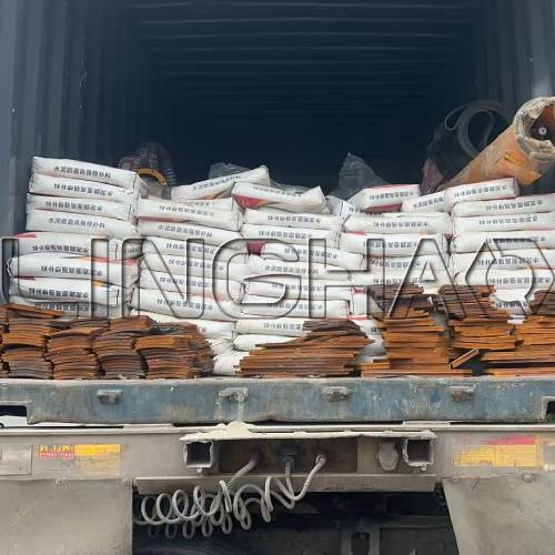 Brick machine spare parts packed for shipment to Guinea-Bissau